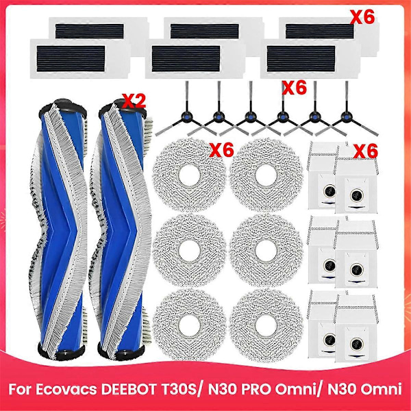 Til Ecovacs DEEBOT T30S/ N30 PRO Omni/ N30 Omni Robotstøvsuger (FMY) As Shown