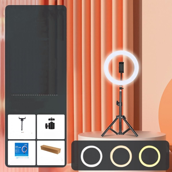 26 cm Led Selfie-ringlys Dimbar ringlampe Fotovideokameralys med stativ (FMY)