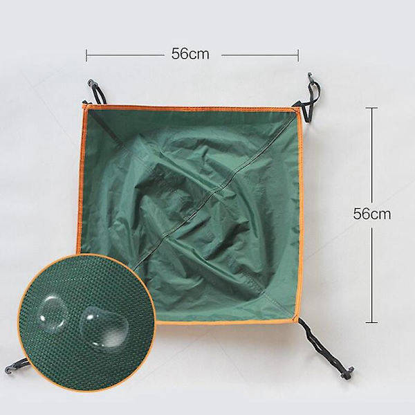 Utomhus Camping Ersättning Tält Skylight Regn Säker Skydd Tak Vent Kåpa Topp Tak (Grön)  (FMY) green