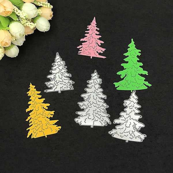 Gjør-det-selv Cutting Dies Christamas Tree Snowflake Milu Deer Guideboard Preging Stenci