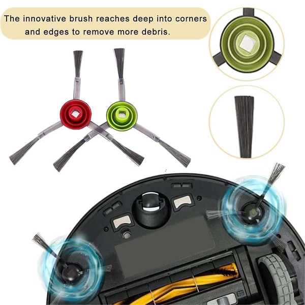 For Deebot N10 N10 Plus Robotstøvsuger Hovedsidebørste Hepa Filter Mopp Klut Støvpose erstatningsdeler (FMY)