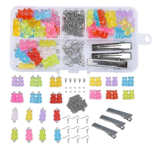 Fargerike Gummy Resin Bear Charms Anheng