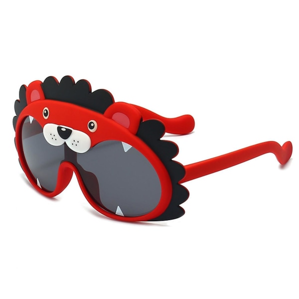 Tecknade barnsolglasögon Studentsolglasögon Polariserade glasögon Små solglasögon Stor ram Solskyddsspegel --- röd ram Röda ben (FMY)
