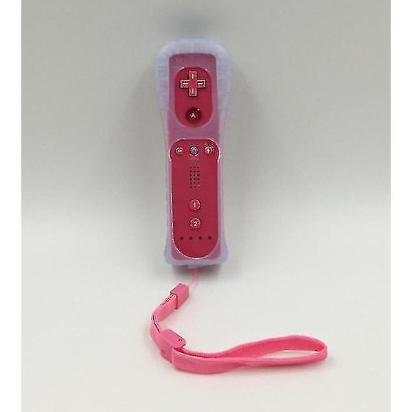 Ny Fjärrkontroll Kompatibel med Wii Wii U + Silikonfodral + Rem [Fri Frakt] (FMY) Red