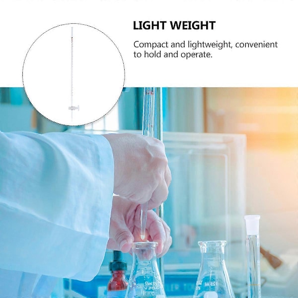 1 st Syra Burett Kemiskt Laboratorieglas Instrument för Högstadiet (FMY) Transparent 49.50X5.00X2.00CM