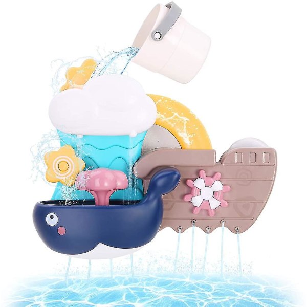 Badelegetøj, babybadelegetøj, gør-det-selv-vandlegetøj til børn, manuelle samlerør, børn (FMY)
