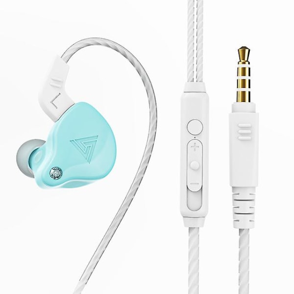 Q Ak6 X Søt øretelefon Hifi musikkhodetelefon i øret Dynamisk lyd Stereo ørepropper Mobiltelefonhodesett for jenteørepropper (FMY) Blue