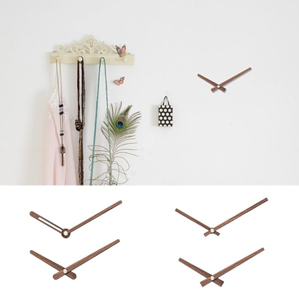 2 st/set Klockvisare Massivt trä Hög vridmoment Reparationsdelar DIY 12/14 tum Väggkvarts Klockvisare för hem QingHai  (FMY) C