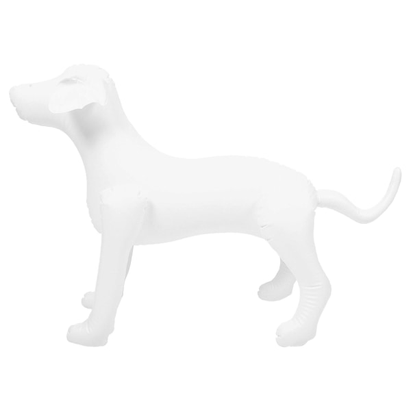 Hund skyltdocka stående modell Uppblåsbart hundutställningsställ för hundkläder Pet Shop (FMY) White 80.00X56.00X29.00CM