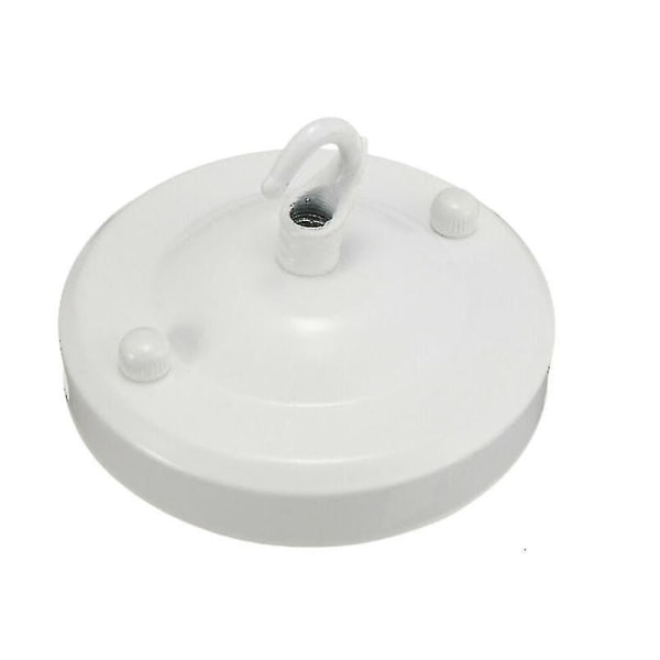 Vintage loftlampe roset krogpladeholder: Lysekrone lampe montering tag sæt (2stk)  (FMY) White