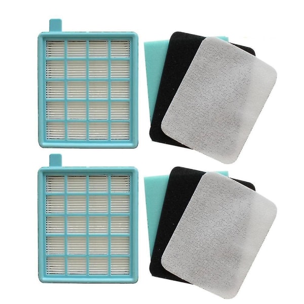 2 Sæt Hepa Filter til Philips Fc8470 Fc8471 Fc8472 Fc8473 Støvsuger (FMY)