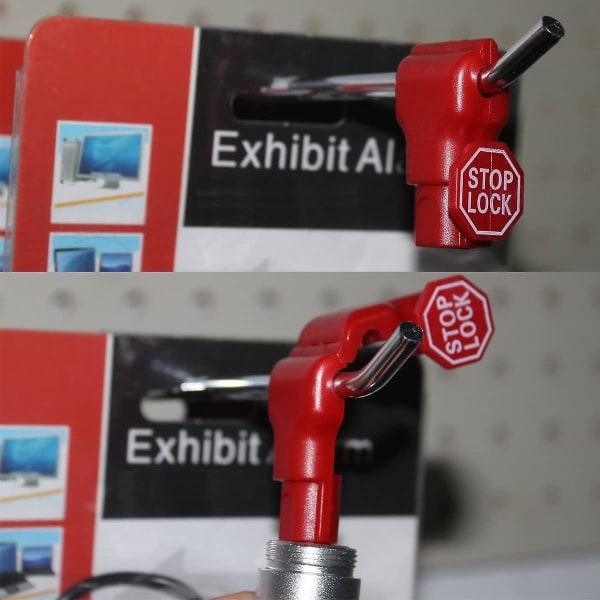 Låsstopp Lås 100 st Plast Röd Stopp Lås Stöldskydd Lås Retail Pin Säkerhetsdisplay Lås  (FMY) Red