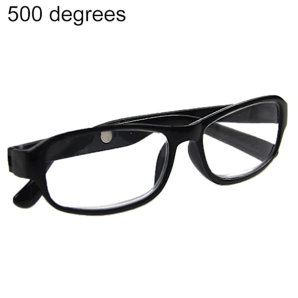 Læsebriller +4.5 +5.0 +5.5 +6.0 Grader Optiske Linser Briller - På Lager (FMY) Black 5