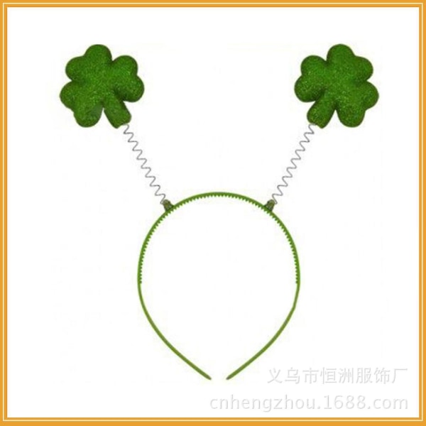 3-osainen set St. Patricks Dayn eurooppalaisten ja amerikkalaisten festivaalin paraatihahmojen pukeutumiseen Irlannin festivaalin pääpanta (vaahtomuovityyli), wz-274 (FMY)