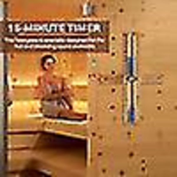 15 Minutters Timer Sauna Sandur Wall-monteret Roterende Sandur Nedtællingsur 15 Minutter (blå) (FMY)