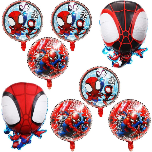Spidey And His Amazing Friends Folieballonger, Spidey Birthday Party Balloon Decorations (FMY)