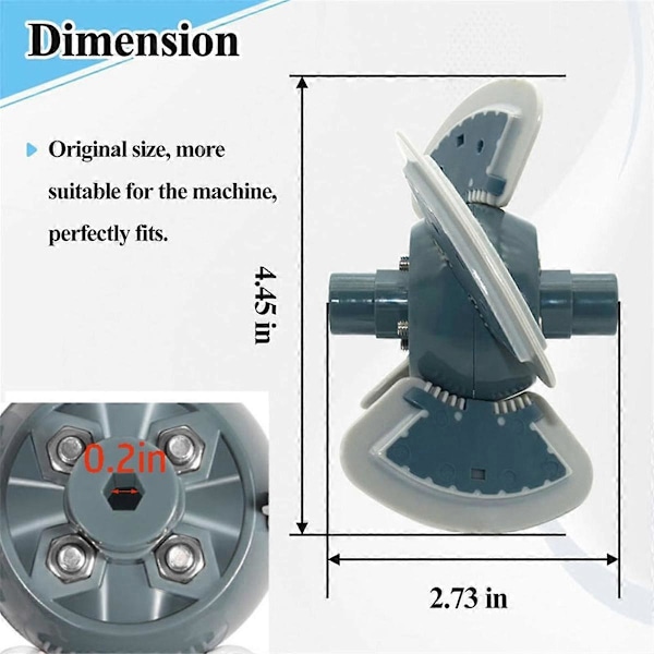 R0524900 Motoraggregat for bassengrobot, kompatibel med MX8 bassengsugeren (FMY) As Shown