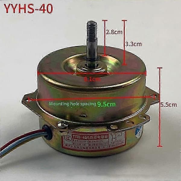 1 stk. Badeværelsesventilationsventilator Motor til YYHS-40 JS (FMY) Brachyaxis