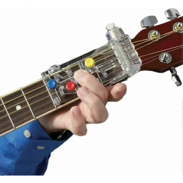 Gitarrinlärningssystem Akkordinlärningsverktyg för Gitarrtränare Nybörjare, Gitarrövningshjälpmedel för Vuxna - Gitarrtillbehör Eliminerar Fingeront (FMY)