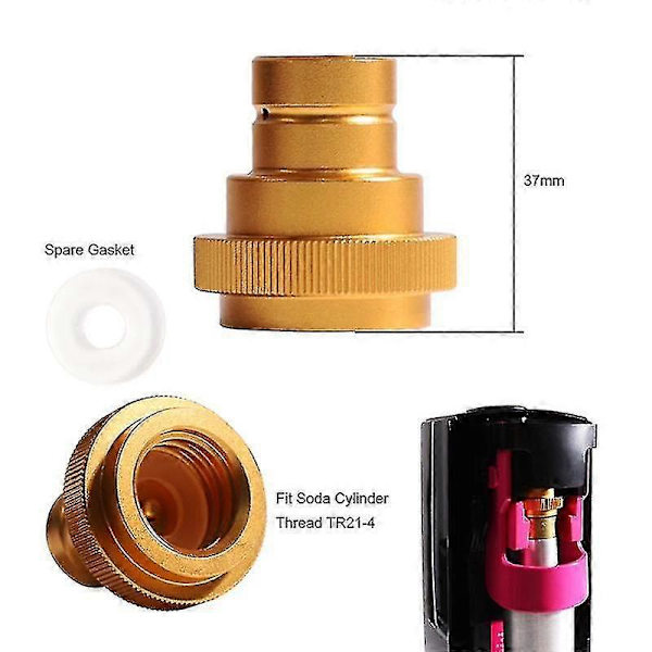 Hurtig Adapter Kompatibel Co2 Sodavand Sparkler Duo  (FMY)