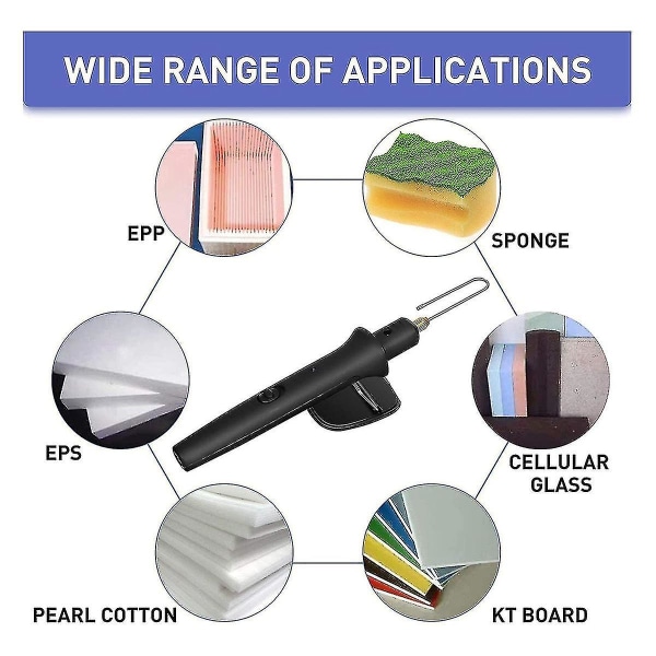 Elektrisk skæresæt til skum - Skærestift til skum 0-300 Justerbar temperatur Varmskærer Skæreværktøj (FMY)