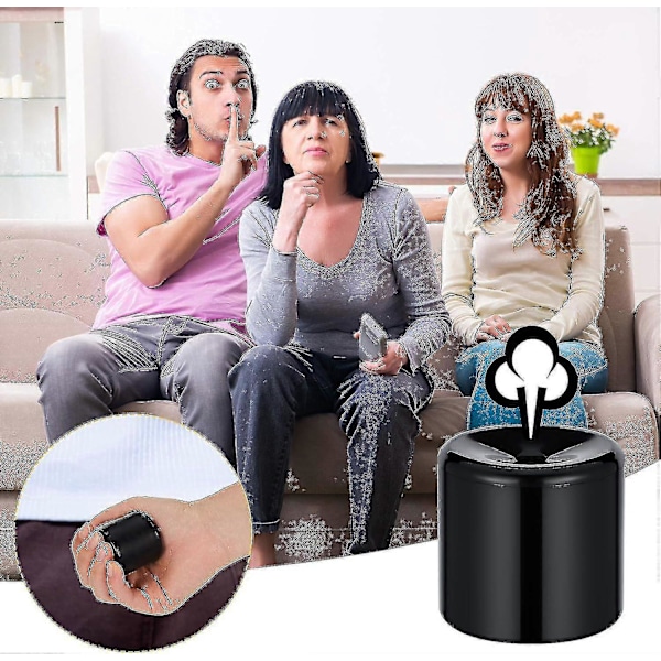 2 kpl Pooter-perämystölaitteita mustana - Perämystöleikki, äänentekijä, perämystöäänet, lelu, hauska vitsi, juhliin ja syntymäpäiville (FMY)