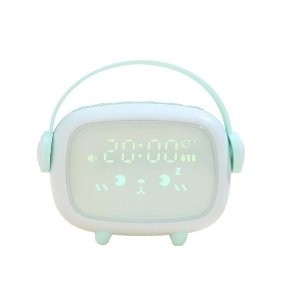 Barnväckarklocka Laddning Elektronisk multifunktions LED-nattljus Digital väckarklocka (grön) (FMY)