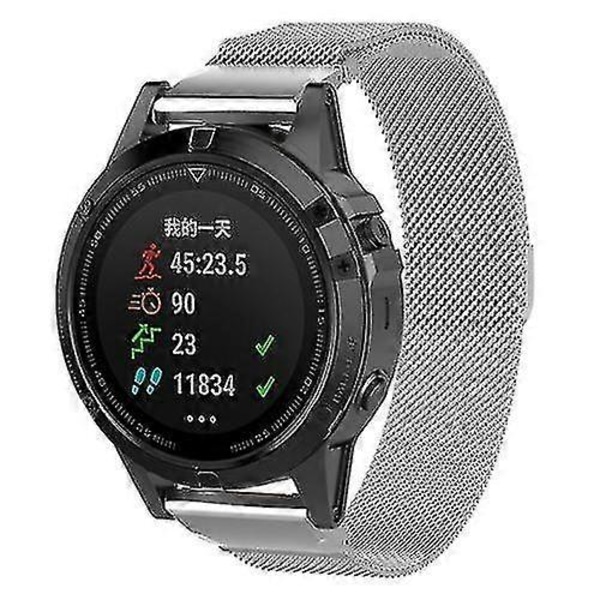 Til Garmin Fenix 6s Milanese Urrem (FMY) Silver