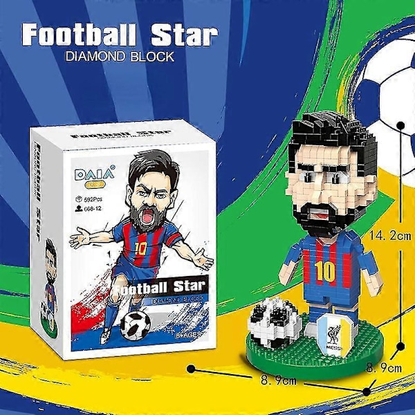 Fodbold Karakterbygning B Legetøj Samlet 's Legetøj Bygge B Legetøj (FMY) Messi