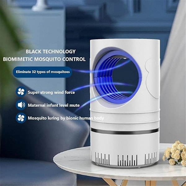 Myggzappande lampa Hushåll Inandning Elektronisk Myggzapper  (FMY) Black