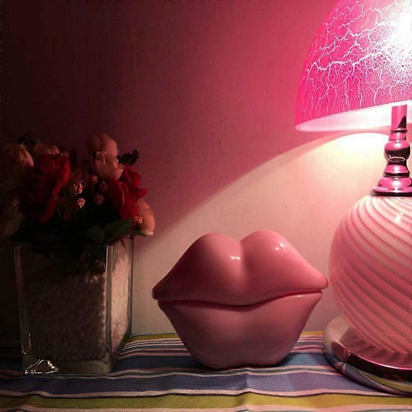 Mun-formad Telefon, Hemfastnät Personlig Mode Kreativ Gåva (FMY) Pink
