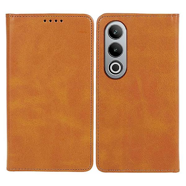 OnePlus Nord CE4 5G -kotelo PU-nahkainen lompakkokotelo Vasikan tekstuuri Puhelinkuori Magneettilukolla  (FMY) Khaki