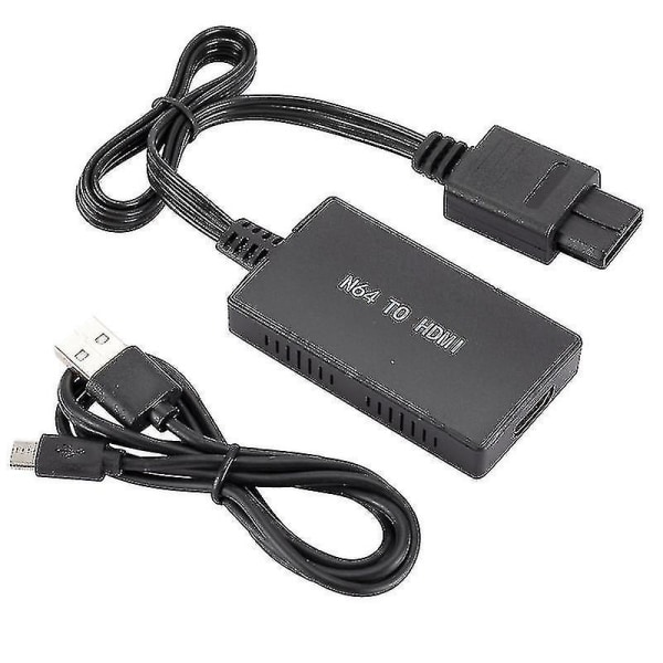 N64 til HDMI-konverteradapter HD-koblingskabel N64 til en ny HDMI-TV Plug and Play for N64 Super Snes  (FMY)