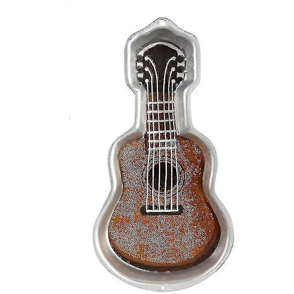 DIY Gitarr Kakform - 3D Aluminium Bakform för Födelsedagspresenter (FMY)