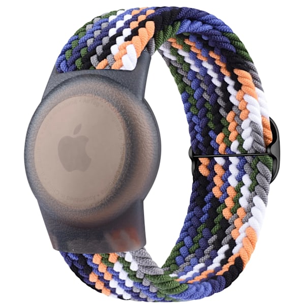 Punottu Solo Loop Apple AirTag -laitteille Lasten ranneke Naarmuuntumaton suojakotelo Lisätarvikkeet Airtag GPS-paikantimen pidikkeelle Kelloranneke (FMY) Denim