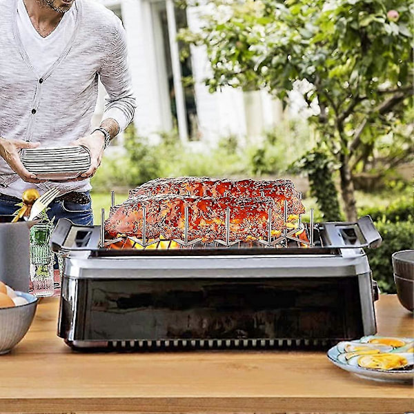 Spareribs Holder, Lågholder Lavet af Rustfrit Stål, Til Tilberedning (FMY)