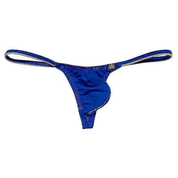 Herr Ice Silk Tanga Mini Micro Bikini G-string Swim Tanga Underbyxa Låg Midja Sexiga Badkläder Strandkläder Sol (FMY) M(27-30inch)