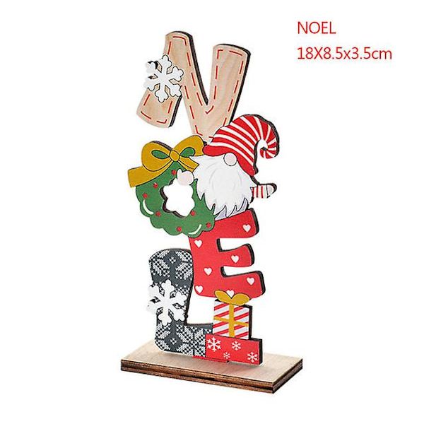 Trä Juldekorationer Jul Ansiktslösa Gnome Bordsdekorationer Merry