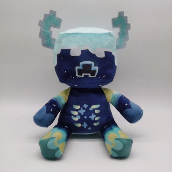 Minecraft Plys Legetøj Pixel Dukke Til Børn Gave  (FMYED) 25cm Warden