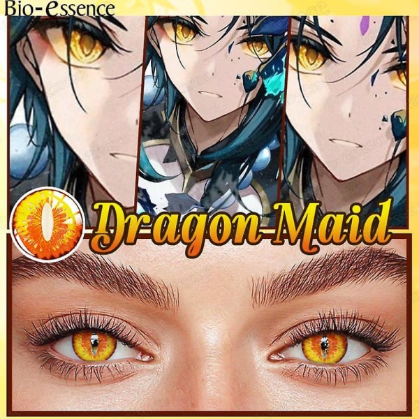 1 par Cosplay kontaktlinser til øjne Anime linse Genshin Impact Cosplay Xiao Cosplay linse Alhaitham Cosplay linser (FMY) Dragon Maid
