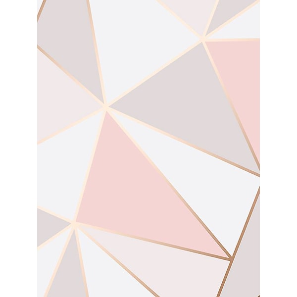 Apex Geometrisk Tapet (FMY) Rose Gold