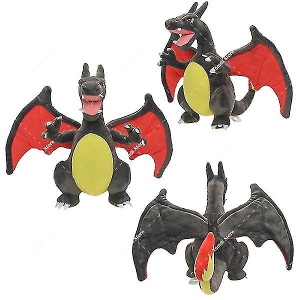 Elf Plysstofdyr med to horn, gul Charizard, forskellige farver, sort, mørk million Charizard plysstofdyr (FMY) black