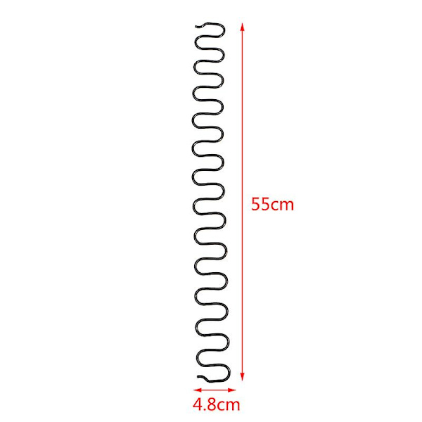 1 stk. 55 cm udskiftningssofastolefjedre, møbelfjedre med clips tilbehør (FMY) 55CM