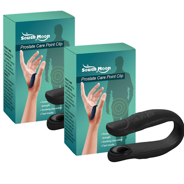 1-3 st Nya Män Acuplus Prostatavård Punktklämma, Acuplus Akupressur Handtryckpunktklämma, Lindra Prostatabesvär Lätt (FMY) 2PCS