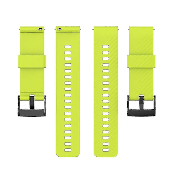 For Suunto 7 Solid Farge Silikon Klokkereim (FMY) Lime Green