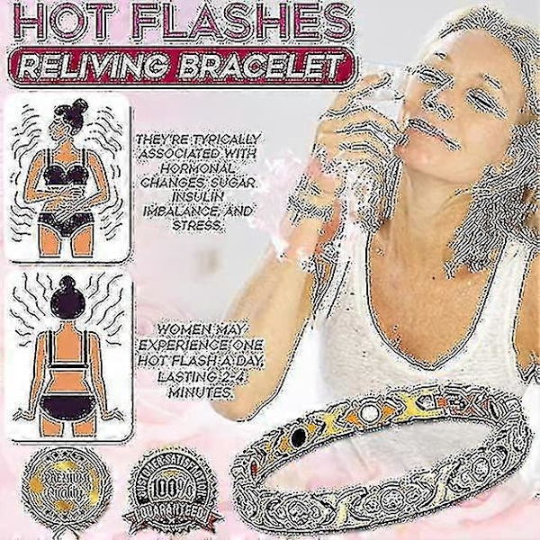 Magnetisk Terapi Menopause Lettelse Armbånd For Kvinner (FMY) Silver