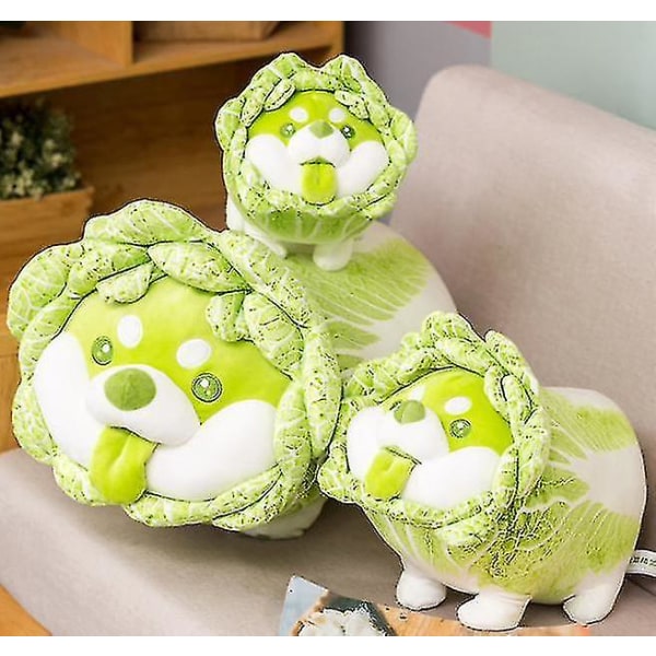 Vegetable Elf Cabbage Dog Doll Puppy Plush Toy Doll Sleeping Pillow Gift  (FMY)