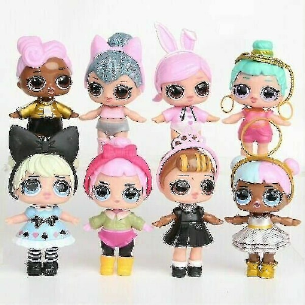 6 - 12 st Lol Dolls L.o.l Surprise Ball Lil Sisters Pets Leksaker Flickor_y S  (FMY) 8pcs