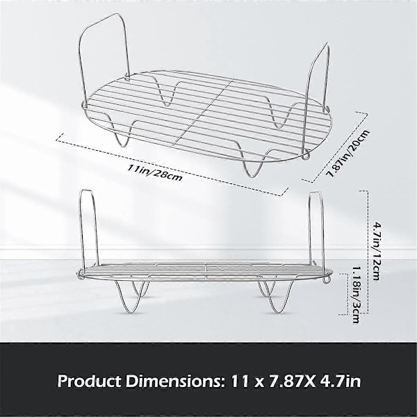 Forkromet dampstativ - Damp- og ristetilbehør Udskiftning til Foodi Possible Cooker (FMY) Silver