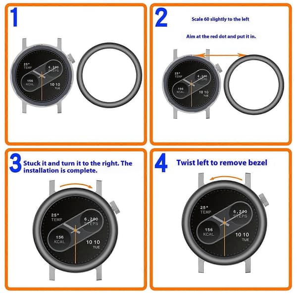 För Nothing CMF Watch Pro 2 Metall Klockring Rund Bågdesign Smartwatch Ring (FMY) Multicolor Style A